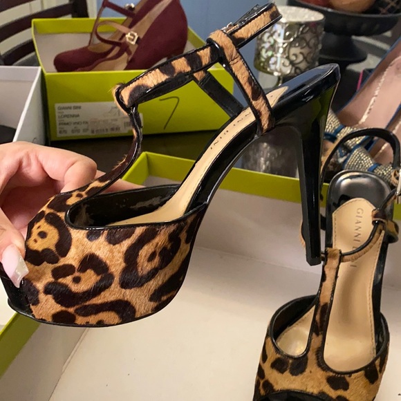 Gianni bini cheetah print heels - Picture 2 of 2